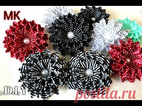 Школьные бантики/Полосатики из ленты 2.5 см/Wonderful School Ribbon Bows