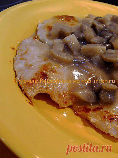 Куриная грудка с грибами. Рецепты с пошаговым фото. | Вкусные Рецептики
