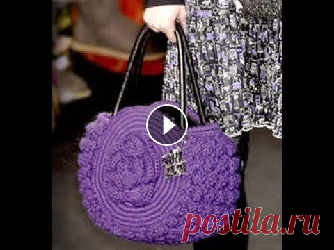 Очень красивые вязаные сумки...