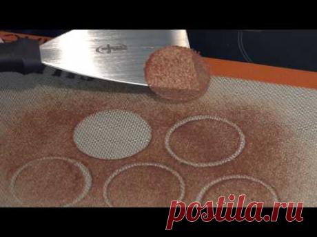 tuiles croustillantes au caramel