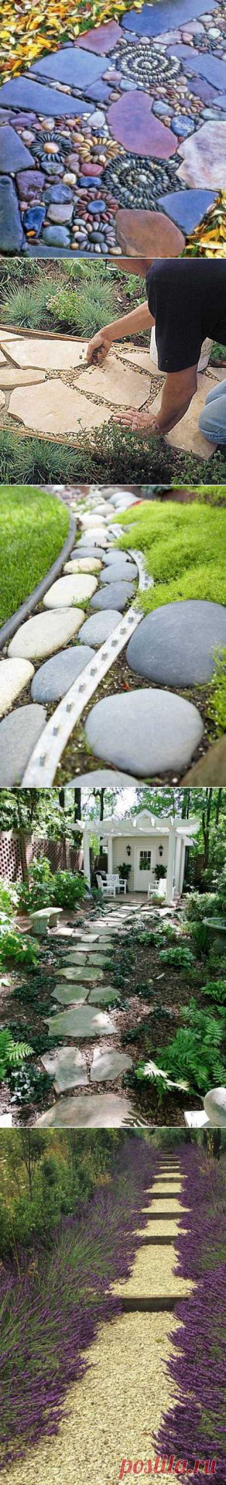 Оригинальные идеи для сада: мебель и дорожки