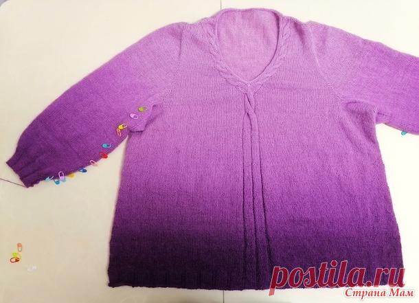 Пуловер из пряжи Омбре (или всё же Туника?). Королевский размер - Вязание - Страна Мам