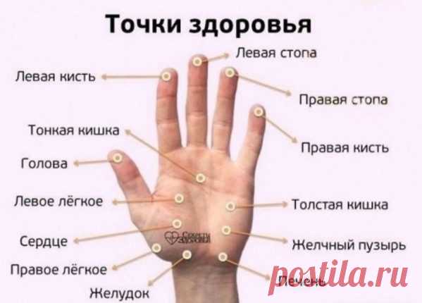 Точки здоровья на ладонях / Будьте здоровы