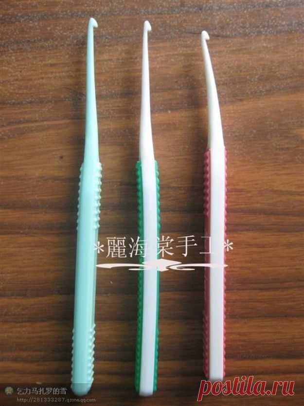 для вязания из старой зубной щетки. МК