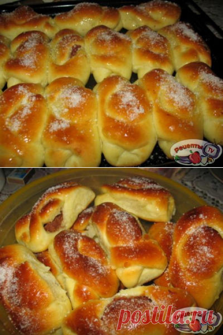 Сдобные булочки с начинкой