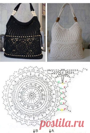 Элегантная сумочка крючком. ~ Свое рукоделие