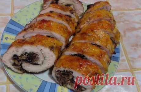 Рулетики из свинины с черносливом и грецкими орехами - Home-Cook.Net