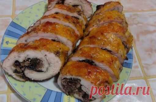 Рулетики из свинины с черносливом и грецкими орехами - Home-Cook.Net