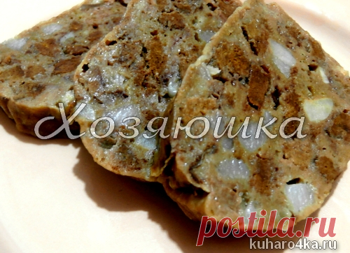 Домашняя печеночная колбаса