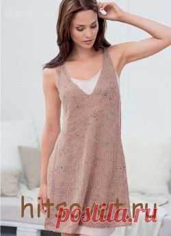 Меланжевое платье женское