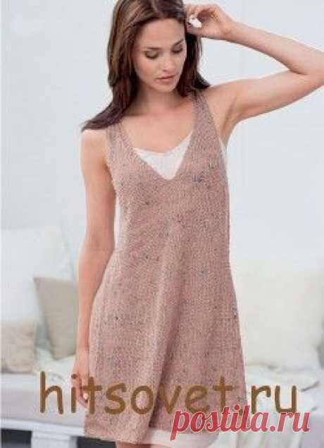 Меланжевое платье женское