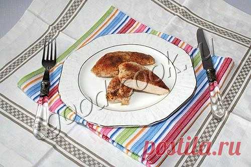 Хорошая кухня - куриное филе, жаренное в пергаменте. Кулинарная книга рецептов. Салаты, выпечка.