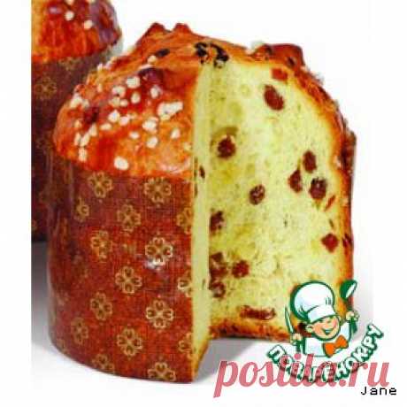Творожный кулич с изюмом - кулинарный рецепт