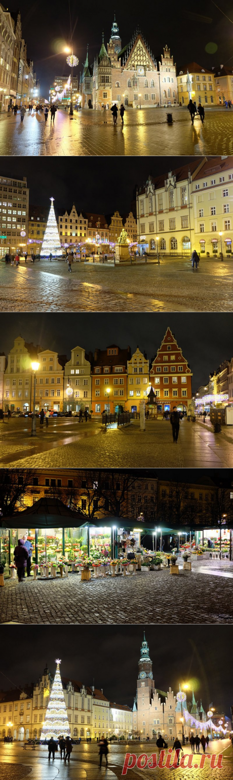 Вечерний Вроцлав (Вроцлав, Польша) - Фото с планеты Земля