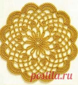 Круглые мотивы крючком