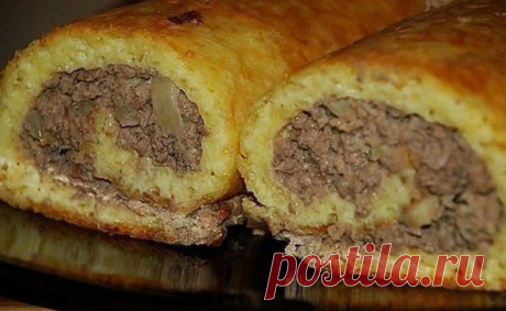Обалденный рулет из сыра с мясной начинкой. Невозможно устоять! |