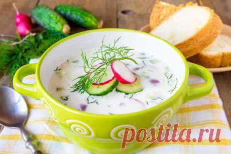 Окрошка на кефире с колбасой, с курицей, с рыбой - пошаговые рецепты