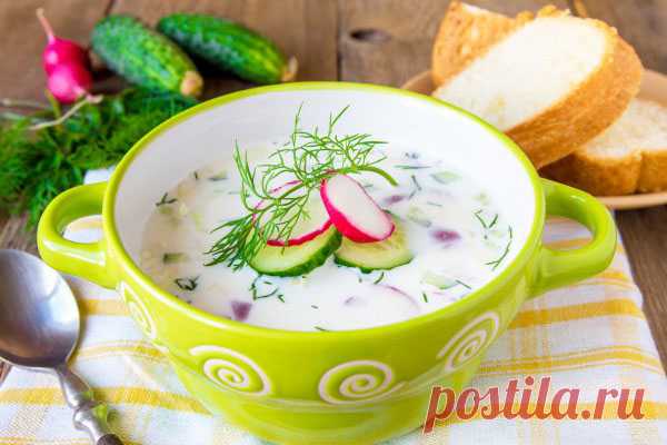 Окрошка на кефире с колбасой, с курицей, с рыбой - пошаговые рецепты