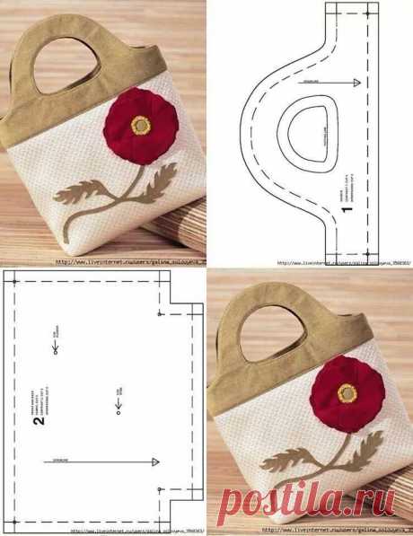 Моделирование вместительных сумочек из ткани — DIYIdeas