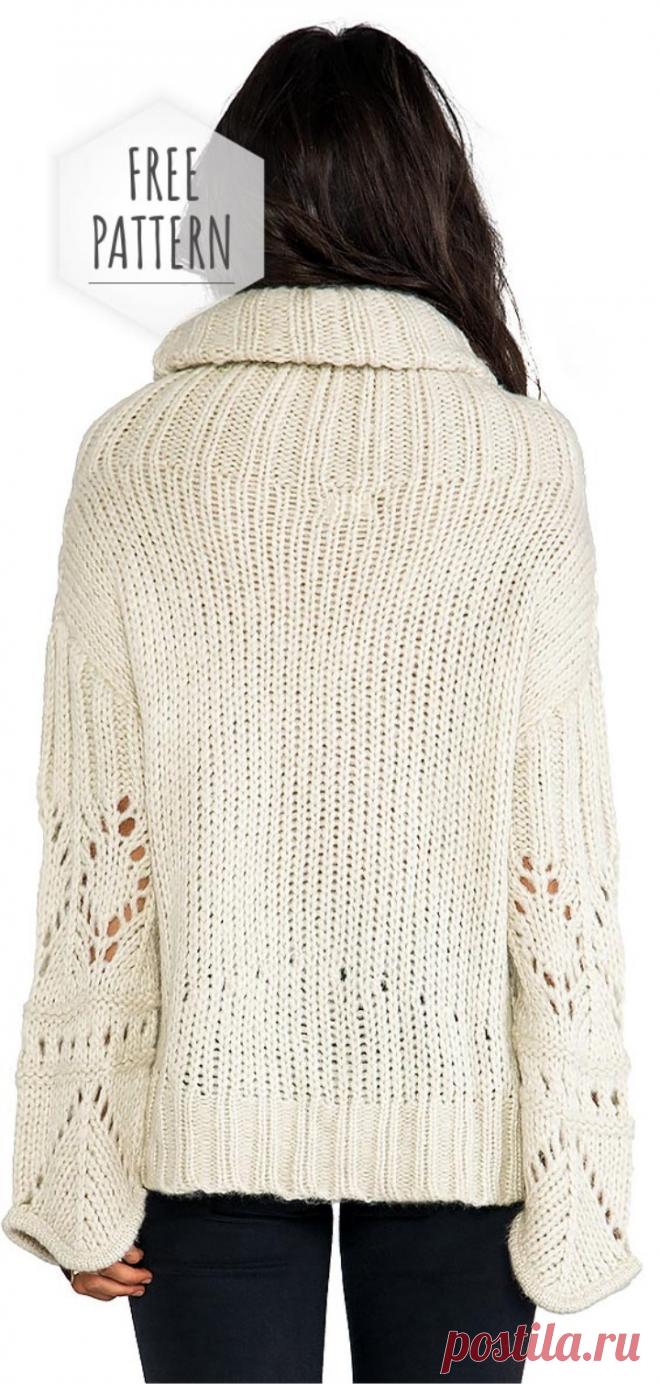 Openwork Sweater Free Pattern