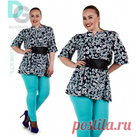 Туника  Ромашка.штапель+пояс кушак из эко кожи
50.52.54.56