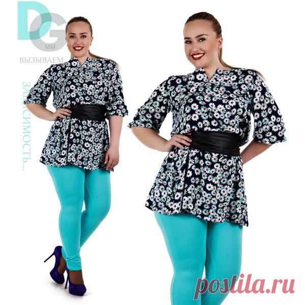 Туника  Ромашка.штапель+пояс кушак из эко кожи
50.52.54.56