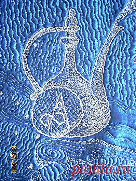 Фрагмент по картине Л.Зубовой &quot;Свето-лунный кувшин&quot;.