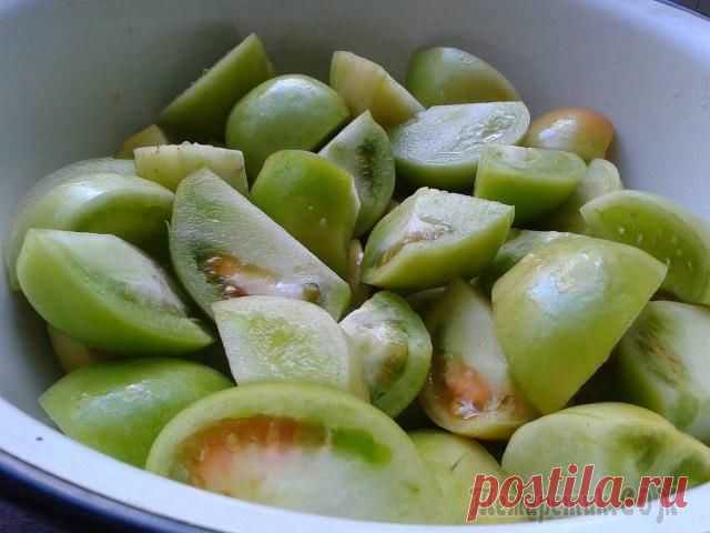 Вкуснейшие зелёные помидоры.