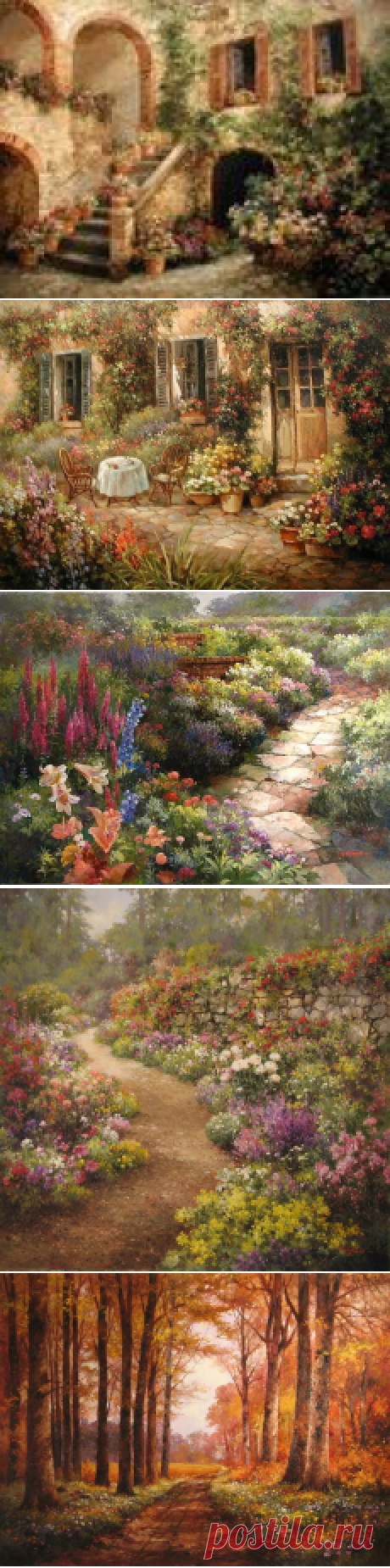 Paul Guy Gantner -  средиземноморский уютный дворик..