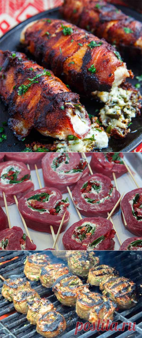 Шашлык на шпажках из курицы или свинины