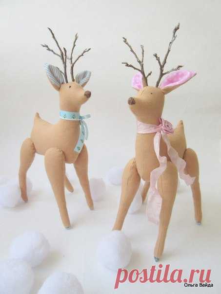 Готовим подарки к Новому году! Олешки в стиле тильда от Ольги Вайды / Основы бизнеса