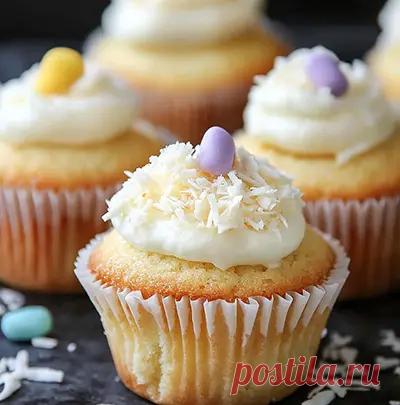 Готовим кокосовые кексы с кокосовым кремом