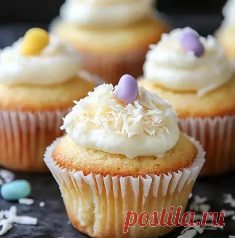 Готовим кокосовые кексы с кокосовым кремом