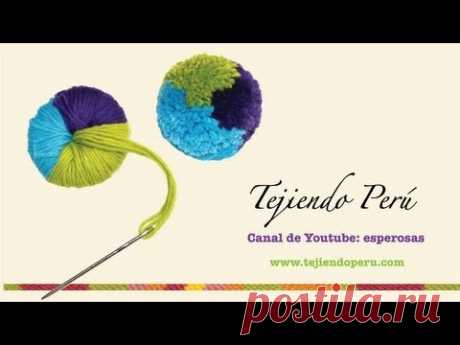 Pompones: técnica básica  - Tejiendo Perú