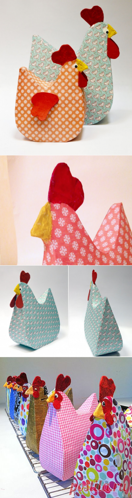 Tutorial de como realizar Gallinas de Papel Cartón