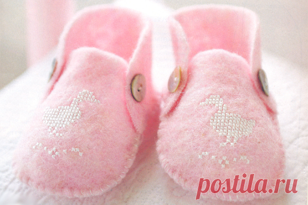 Пинетки из фетра от пользователя «BabySecretRu» на Babyblog.ru