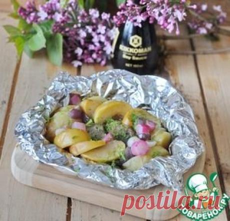 Пикантное рагу из лосося в фольге - кулинарный рецепт