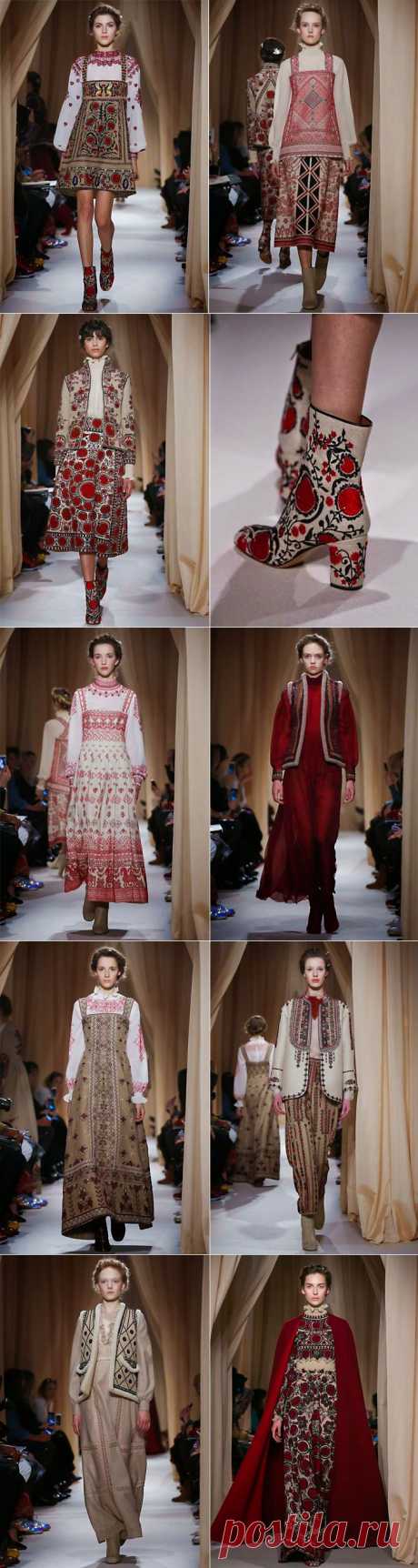 Коллекция от Valentino в славянском стиле