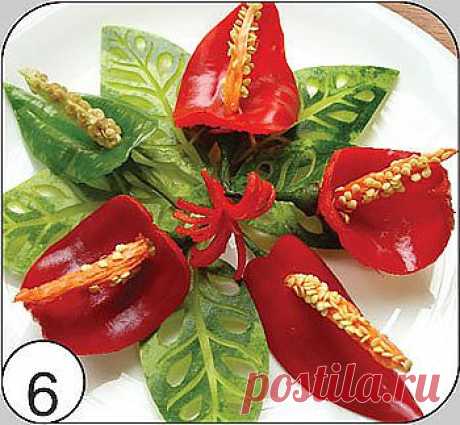 Украшение из перца | Вкусный Домик