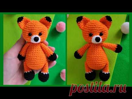 🦊ЛИСИЧКА ВЯЗАНАЯ КРЮЧКОМ  ПОДРОБНЫЙ МК🦊crochet fox💖gehäkelter Fuchs