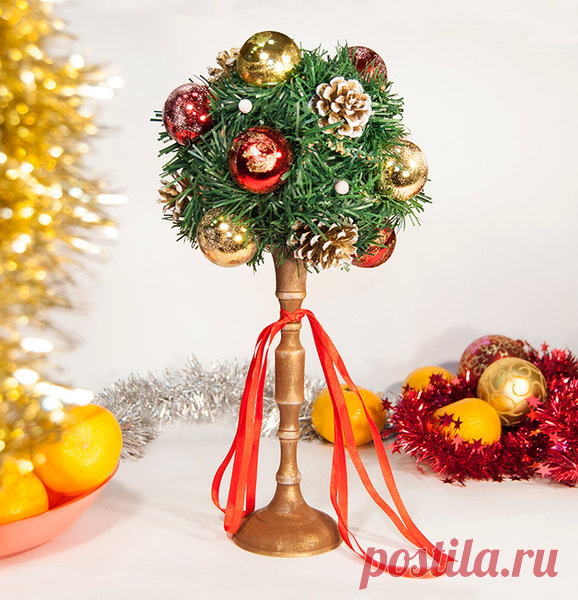 🎄Новогодний топиарий или хвойное дерево счастья. Новогодний мастер-класс.❄️ | Творческая студия TAIR | Яндекс Дзен