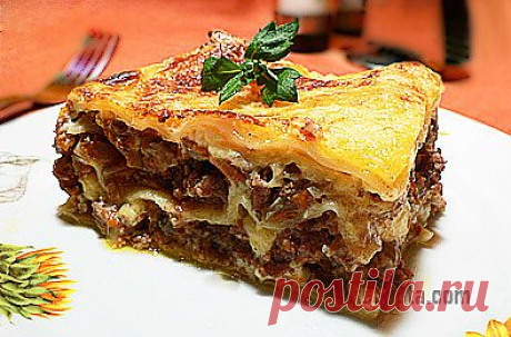 Рецепт: Лазанья с фаршем - пошаговый фото рецепт приготовления