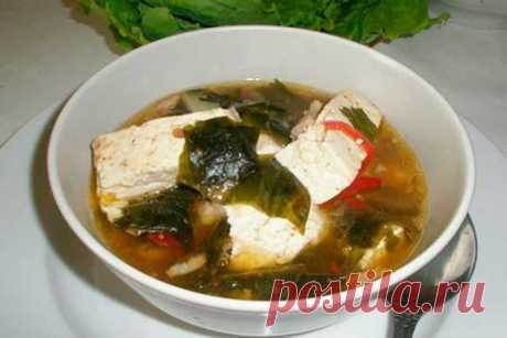 Суп с сыром тофу и морепродуктами | Recept-Fresh Хочу сегодня с Вами поделиться оригинальным рецептом первого блюда. Суп получается очень насыщенным и питательным, разнообразие в нем вкусов просто…Хочу сегодня с Вами поделиться оригинальным рецептом первого блюда. Суп получается очень насыщенным и питательным, разнообразие в нем вкусов