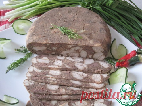 Мясо прессованное в чулке – кулинарный рецепт