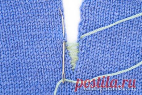 Планета Вязания | Матрасный трикотажный шов