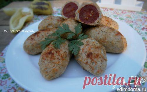 Котлеты с овощами, фаршированные помидорами | Кулинарные рецепты от «Едим дома!»