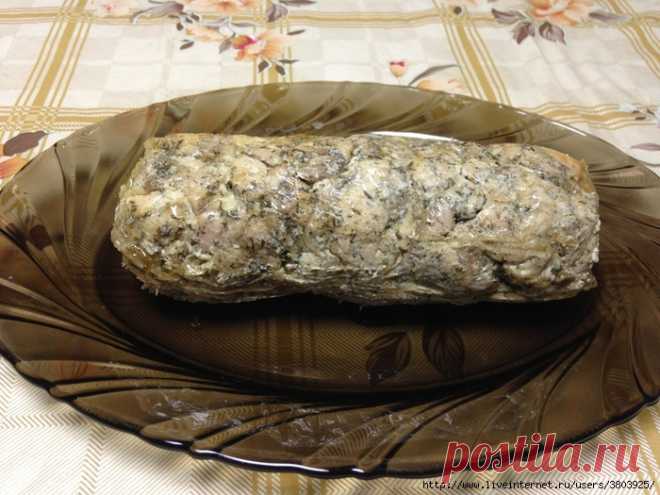 >Мраморный рулет из курицы - вкус праздника!