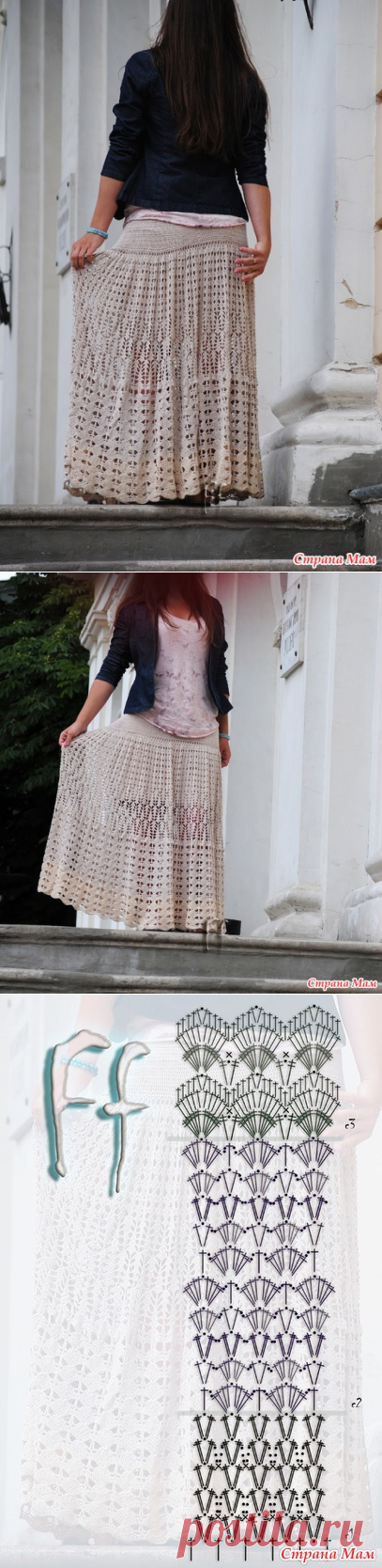 Юбка в пол крючком - Вязание - Страна Мам
