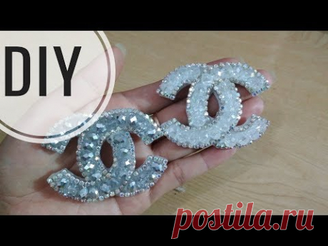 DIY || Cara mudah membuat bros channel | Tutorial Broch Channel Cristal | Tutorial Channel