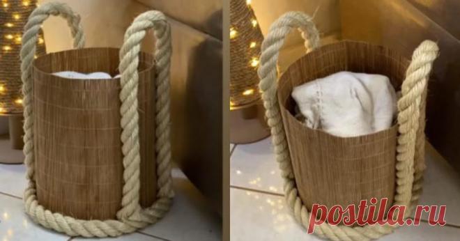 Оригинальная корзина своими руками Многим из нас нравятся красивые интерьерные корзинки для хранения, ведь они не только красивые, но также и удобные, и функциональные. Причем речь идет не только о маленьких, но и о больших устойчивых ...